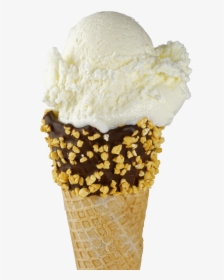 Ice Ice Cream Cone Sweet Dish Png Image - Helado De Yogurt En Cono, Transparent Png, Transparent PNG