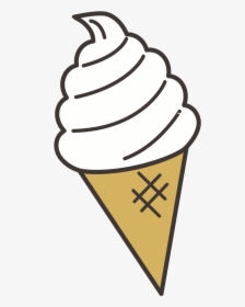 Ice Cream Cone - Soft Serve Ice Cream Cone Art, HD Png Download, Transparent PNG