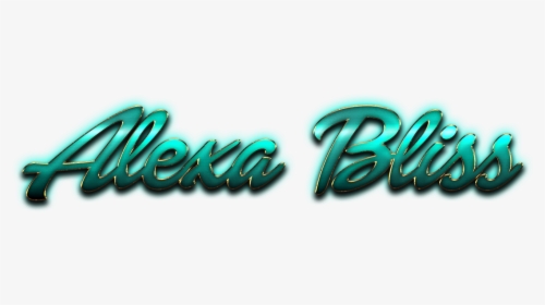 Alexa Bliss Name Logo Png - Calligraphy, Transparent Png, Transparent PNG
