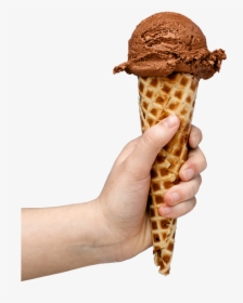 Milk Chocolate Ice Cream - Ice Cream Cone, HD Png Download, Transparent PNG
