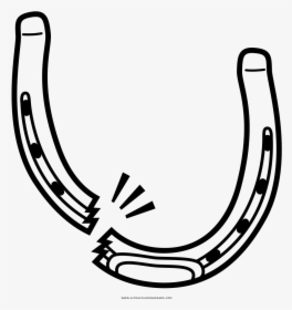 Transparent Horse Shoe Clip Art - Drawing Of A Horseshoe, HD Png Download, Transparent PNG