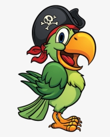 Pirate Parrot Png - Transparent Background Pirate Parrot Clipart, Png Download, Transparent PNG