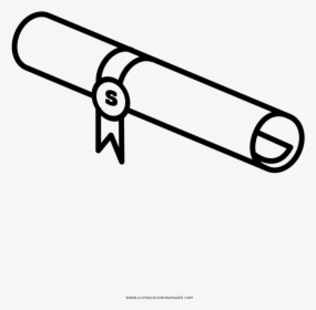 Diploma Coloring Page - Line Art, HD Png Download, Transparent PNG