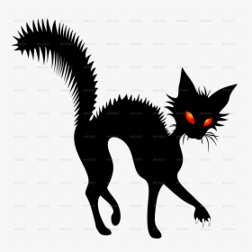 Black Cat Silhouette Graphics Halloween Pinterestde - Witch Png Transparent Background, Png Download, Transparent PNG