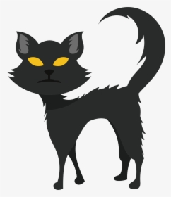 Transparent Black Cat Clip Art - Portable Network Graphics, HD Png Download, Transparent PNG