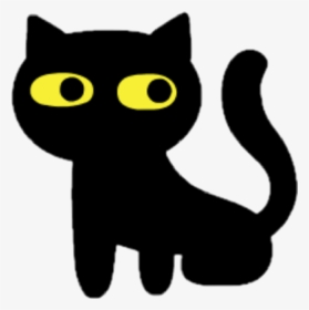 Gatito Gat Gatitokawaii Halloween Happyhalloween Tumbl - Black Cat, HD Png Download, Transparent PNG