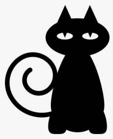 Black Cat - Cat Icon, HD Png Download, Transparent PNG