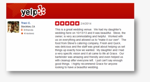 Grace Vineyards Yelp Review - Yelp, HD Png Download, Transparent PNG