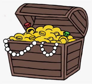 Game Chest Color - Treasure Chest Cartoon Drawing, HD Png Download, Transparent PNG
