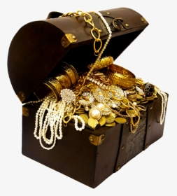 Gold Treasure Chest Png - Treasure Chest, Transparent Png, Transparent PNG
