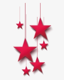 Transparent Clipart Of Stars - Christmas Red Star Png, Png Download, Transparent PNG