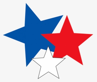 Red Star Clip Art - Red White And Blue Stars Png, Transparent Png, Transparent PNG