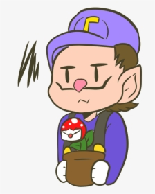 Waluigi - Cartoon, HD Png Download, Transparent PNG