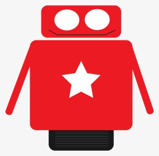 Robot, Geometric, Forms, Red, Star, Icon, Wheel, Alegre - หุ่น ยนต์ รูป เรขาคณิต, HD Png Download, Transparent PNG