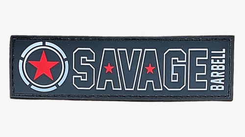 Savage Patch - Banner - Red Star - Savage Barbell   - Carmine, HD Png Download, Transparent PNG