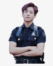 Jungkook As A Cop - Jungkook Police Png, Transparent Png, Transparent PNG