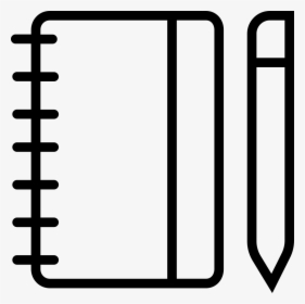 Notebook Svg Png Icon - Clipart Free Black And White Notebook Png, Transparent Png, Transparent PNG