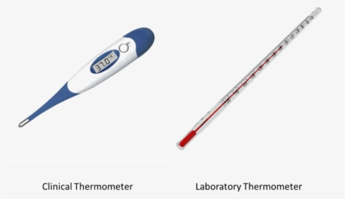 As Showing In Images Is A Clinical Thermometer And - Clinical Thermometer And Laboratory Thermometer, HD Png Download, Transparent PNG