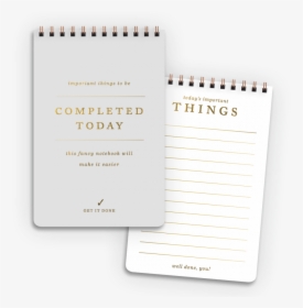 Important Today Notebook - Paper, HD Png Download, Transparent PNG