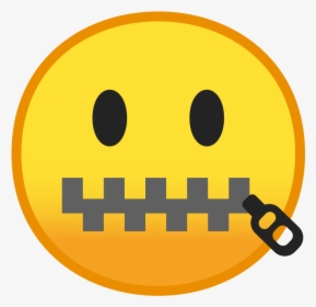 Zipper Mouth Face Icon - Tight Lipped Emoji, HD Png Download, Transparent PNG