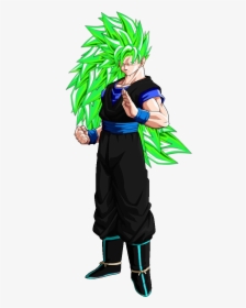 Transparent Super Sayin Hair Png - Dragon Ball Goku Super Saiyan Green, Png Download, Transparent PNG