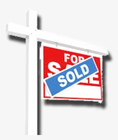 Transparent Sign Post Clipart - Clip Art House Sold Sign, HD Png Download, Transparent PNG
