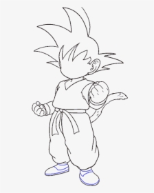 How To Draw Goku - Baby Goku Drawing Easy, HD Png Download, Transparent PNG