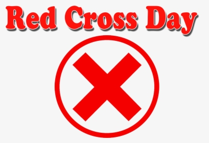 Red Cross Day Png Background - Circle, Transparent Png, Transparent PNG