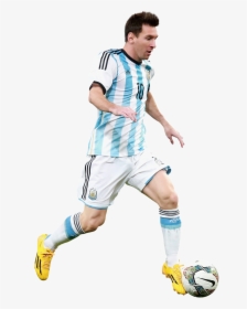 Lionel Messi Render - Jugador Pateando La Pelota Png, Transparent Png, Transparent PNG