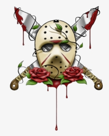 Jason Vorheess Artwork Jason Voorhees Mask Tattoo - Friday The 13th Jason Tattoo Designs, HD Png Download, Transparent PNG
