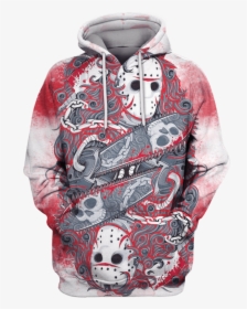 3d Jason Voorhees Friday The 13th Hoodie - Michael Myers X Jason Voorhees, HD Png Download, Transparent PNG