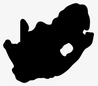 Graphic Black And White South Map Filled Icon - South Africa Country Outline, HD Png Download, Transparent PNG