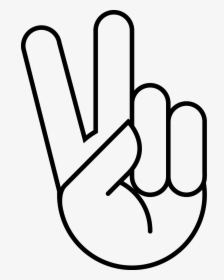 St006 Welcomebooklet Peacesign - Line Art, HD Png Download, Transparent PNG