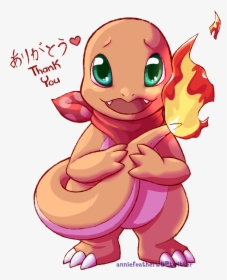 Charmander Thank You By Anniefeatherw8 - Pokemon Thank You Art, HD Png Download, Transparent PNG