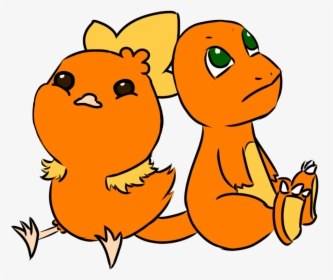 Torch And Charmander Spend A Lot Of Time Looking At - Cartoon, HD Png Download, Transparent PNG