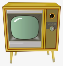Television Set,media,screen - Vintage Tv Clipart, HD Png Download, Transparent PNG