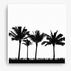 Palms Silhouettecanvas Mockup Wall Original - Landscape Silhouette Png, Transparent Png, Transparent PNG