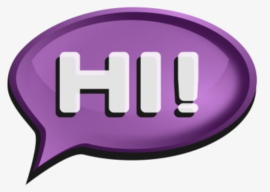 Word Bubble Speech Bubble Clip Art - Hi Word Clipart, HD Png Download, Transparent PNG