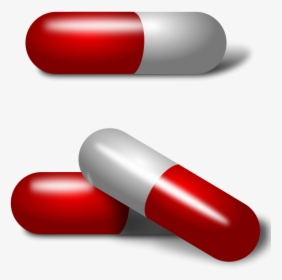 Drug,red,pill - Capsules Clipart, HD Png Download, Transparent PNG