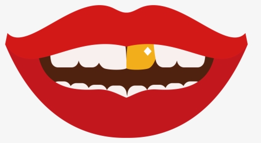 Transparent Tooth Clipart Png - Gold Teeth Smile Png, Png Download, Transparent PNG