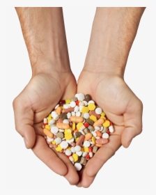 Pills In Hands Png Image - Pills On Hand Png, Transparent Png, Transparent PNG