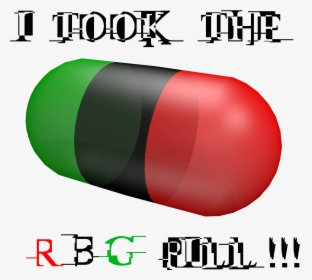 Red Black And Green Pill, HD Png Download, Transparent PNG