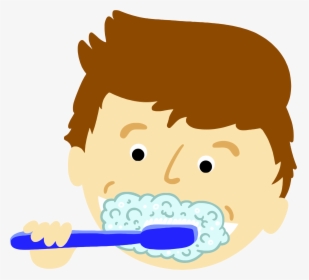 Brush Teeth Awesome Clipart Boy Brushing Gclipart Transparent - Clip Art Brushing Teeth, HD Png Download, Transparent PNG
