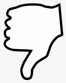 Thumbs Down - Thumbs Down Clipart Black And White, HD Png Download, Transparent PNG