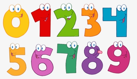 Numbers Png Cartoons - Numbers In Cartoon, Transparent Png, Transparent PNG