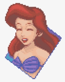 Little Mermaid Ariel Pixel Art, HD Png Download, Transparent PNG