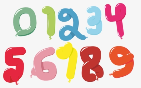 Balloon, Numbers, 1, 2, 3, 4, 5, 6, 7, 8, 9, 0, Party - Numbers 1 2 3 4 5  Png, Transparent Png , Transparent Png Image - PNGitem