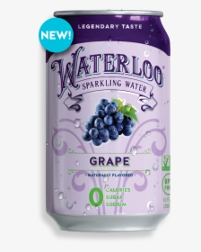Can Grape - Waterloo Grape Sparkling Water, HD Png Download, Transparent PNG