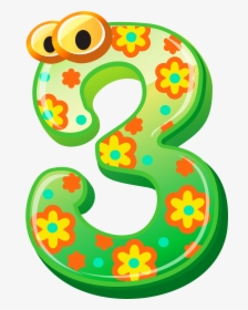 Numbers Cute Number Three Image Free Download Clipart - Cute Number 3 Clipart, HD Png Download, Transparent PNG