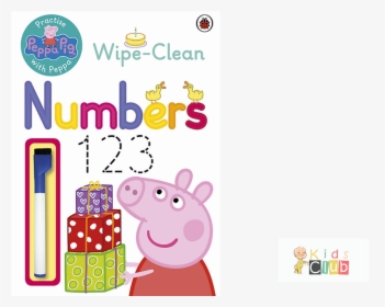 Peppa Pig Wipe Clean Numbers , Png Download - Cartoon, Transparent Png, Transparent PNG